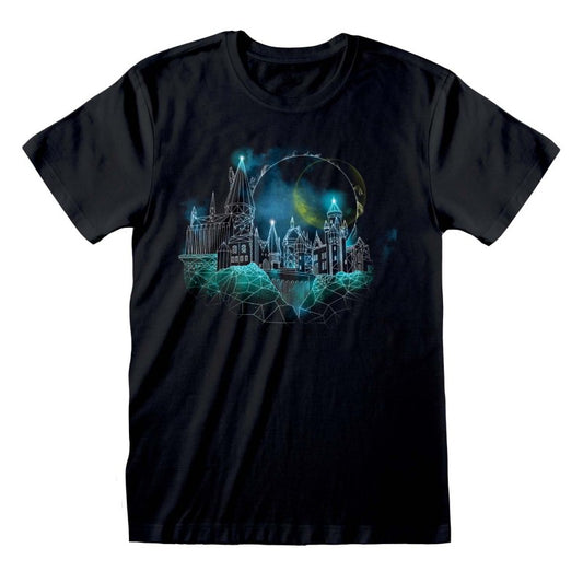 Camiseta Wireframe Hogwarts - Harry Potter