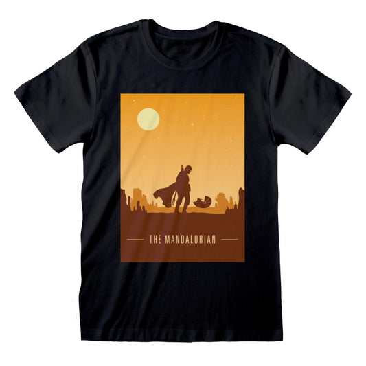 Camiseta Star Wars Mandalorian - Retro Poster