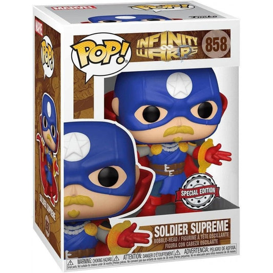 Funko Pop! Marvel Infinity Warps - Soldier Supreme (Glow in the Dark) Exclusivo