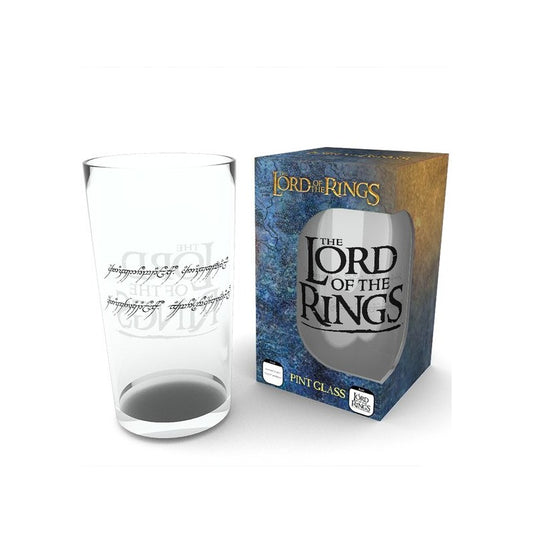 Vaso Largo de Cristal Lord of the Rings - Inscripción Anillo Único